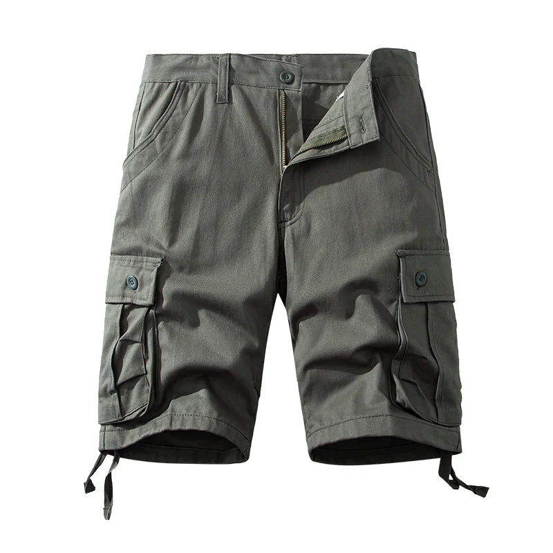 Men's Cotton Shorts Cargo Knee Pants Tactical Casual Sports Shorts Man Hiking Fishing Y2K Clothes