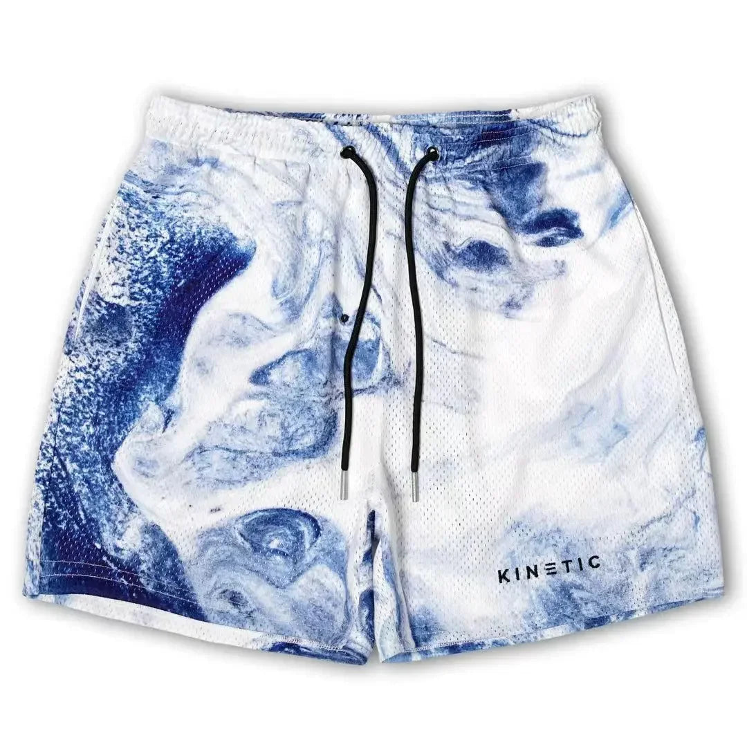 Summer Mens Sports Gym Fitness Running Basketball Short Pants Quick Dry Mesh Trend Jogger Beach Casual Motorcycle Shorts