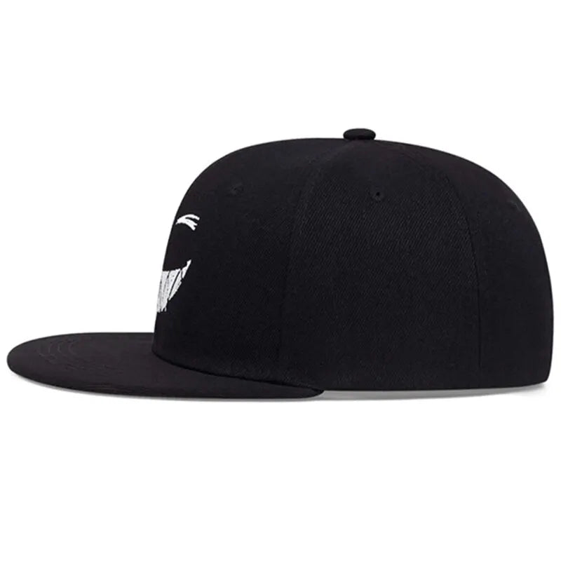 Unisex Personality Ghost Expression Embroidery Hip-hop Hats Outdoor Adjustable Casual Baseball Caps Sunscreen Hat