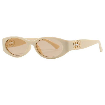 Cycling New Fashion Small Oval Sunglasses Vintage Men Women Personlity Small Frame Shades Sun Glasses Latest Popular UV400
