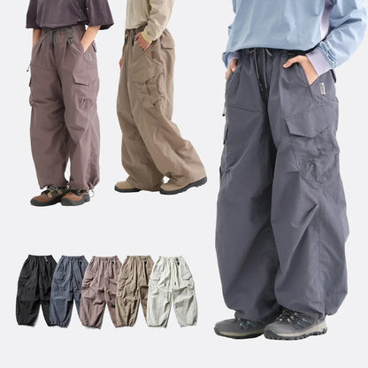 Ultra Loose Lightweight Outdoor Functional Pants Men Women Waterproof Quick Dry Techwear Wide Leg Cargo Pant Track Trouser