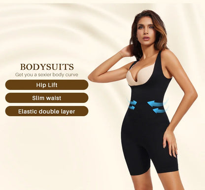 Women's One-Piece Tight Buttocks Control Lifting Shaping Shapewear Bodysuit Device High Waist Training Tight Fitting Clothing