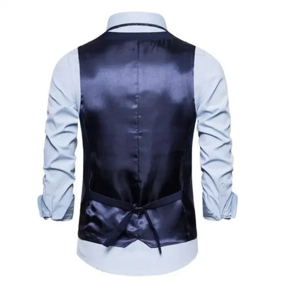 Blue Suit Vest, Men's Business Sleeveless Vests Jacket, Asian size S-6XL, Wedding Party Waistcoat, Red Purple Black Gray