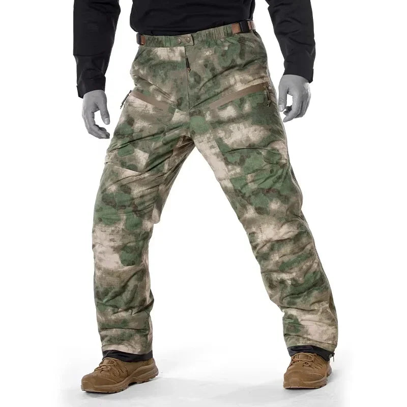 Tactical Men's Warm Cotton Pants Camouflage Winter Thickened Polar Cold Clothing Mountaineering Military Outdoor Sprint Pants