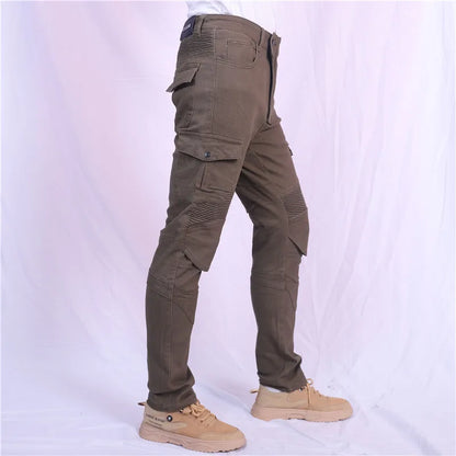 Motorcycle Jeans Pantalones Motocicleta Hombre Featherbed Jeans Standard Version Car Ride Trousers Pant Summer Riding