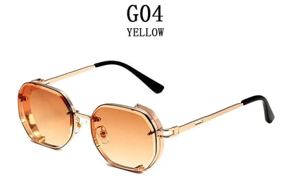 Steampunk Sunglasses For Men Punk Retro Sunglasses Women Trendy Vintage Fashion GlassesLuxe Gafas De Sol Hombre Zonnebril Heren
