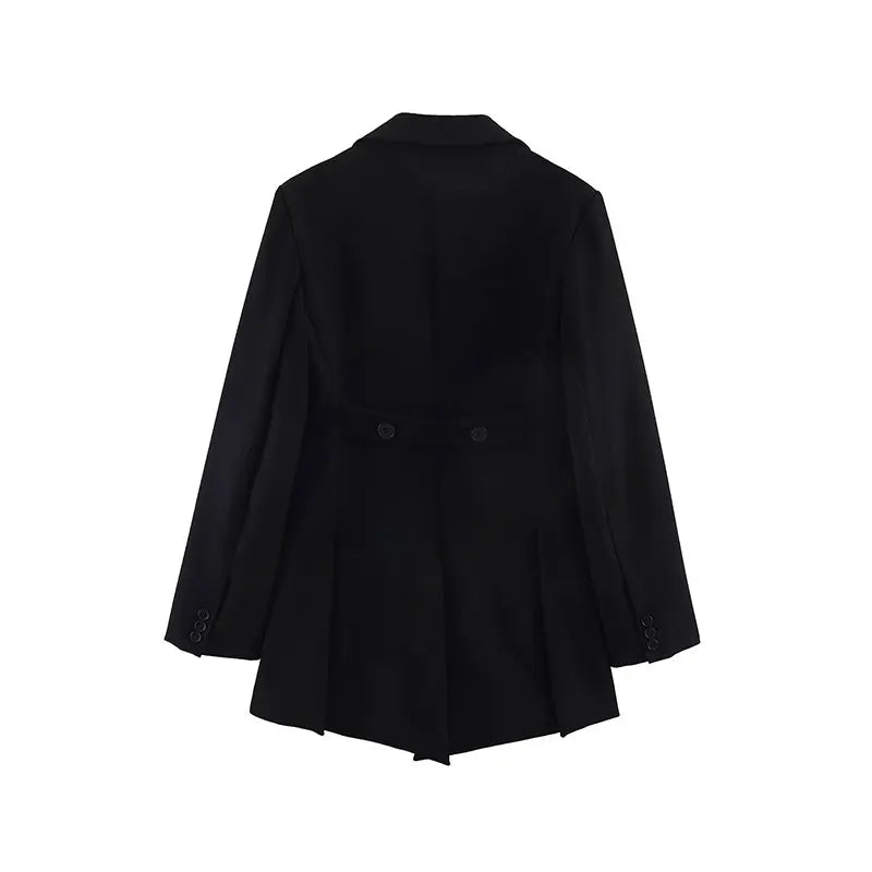 2026 Spring Fashion Vintage Asymmetry Stylish Long Women Blazer Office Lady Fashion Jacket Female Blazer