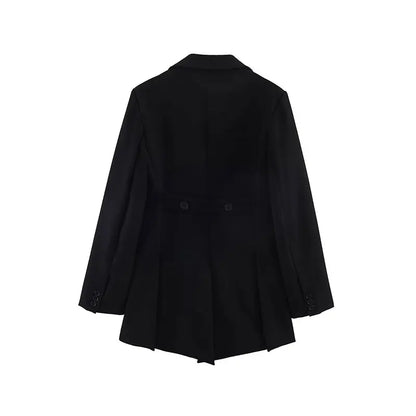 2026 Spring Fashion Vintage Asymmetry Stylish Long Women Blazer Office Lady Fashion Jacket Female Blazer