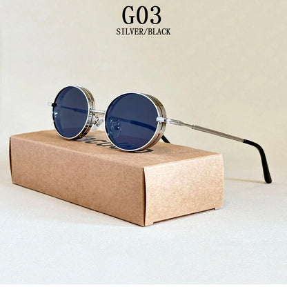 2025 Oval Sunglasses Women Trendy Retro Vintage Steampunk Sunglass Men Fashion Glasses Lentes De Sol Mujer Lunette Soleil Femme