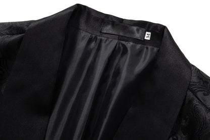2026 New Men's Red Cashew Flower Blazer, Wedding Party Dress Jacket, White Blue Black Brands Blazers Coat, S M L XL XXL