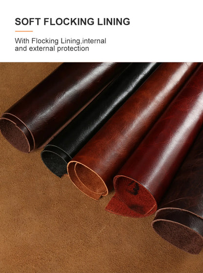 Vintage Oil Wax Full Covered Genuine Leather Case For Iphone 17 Pro Max 16 15 14 13 12 11 for Magsafe Magnetic Phone Cover Cases