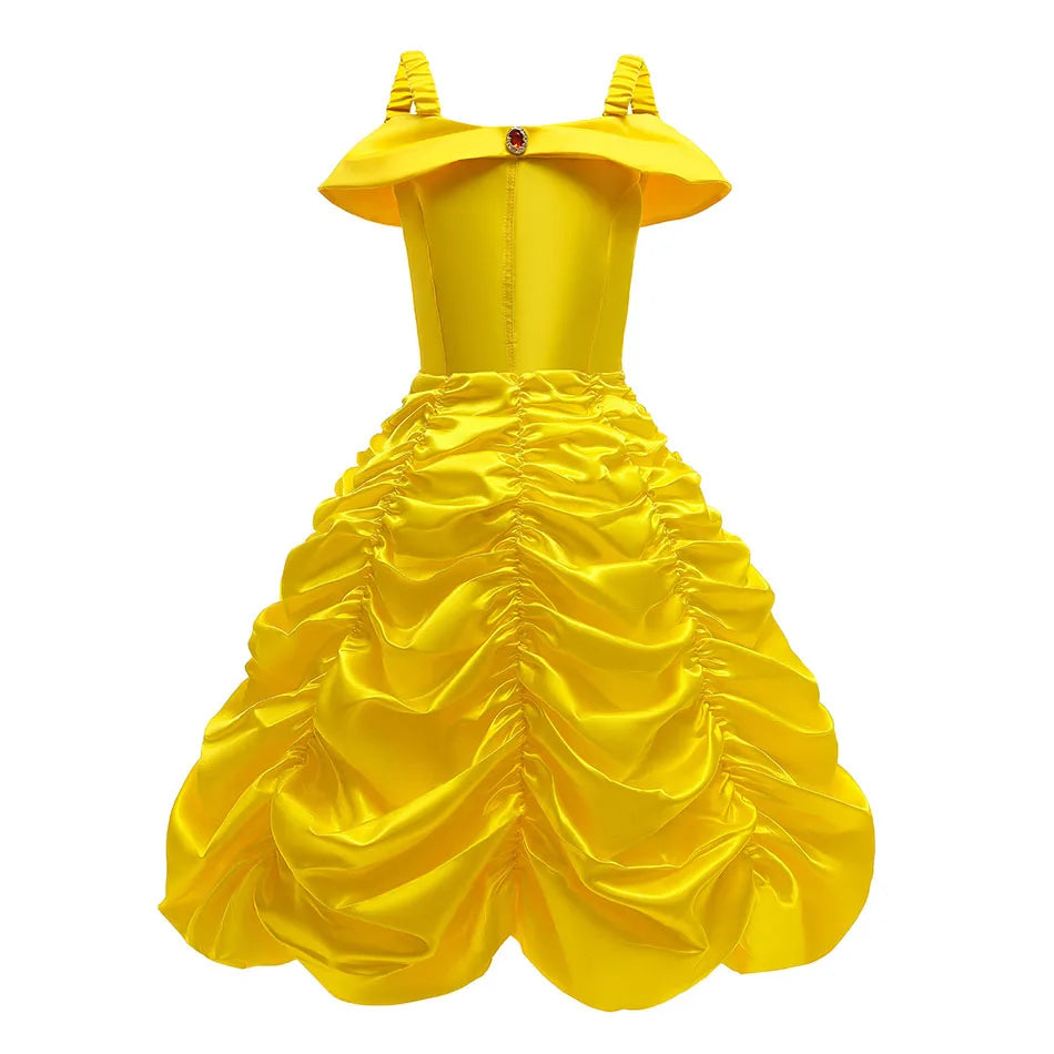 Girls Halloween Belle Dresses Girl Snow White Dress Kids Christmas Carnival Cosplay Clothes Children Princess Costumes