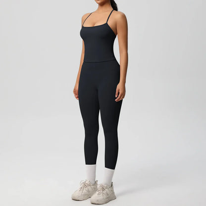2PCS Yoga Set Nude Feeling Workout Sets Women Tracksuit Gym Push Up Fitness Running Workout Sportwear Sport Bra Leggings Suit