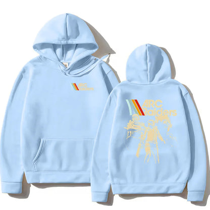 ARC Raiders Striped Hoodies ARC Hot Game Survival Evolved Sweatshirt  Gifts for Gamer Clothes Unisex Vintage Game Lovers Hoody