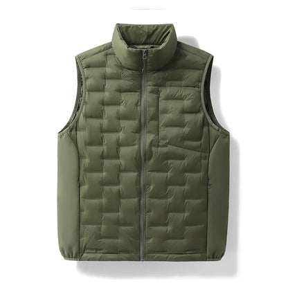 Winter Man White Duck Down Vest Men Waterproof Windproof Casual Sleeveless Vests Man Multi Pocket Warm Ultralight Waistcoat Coat