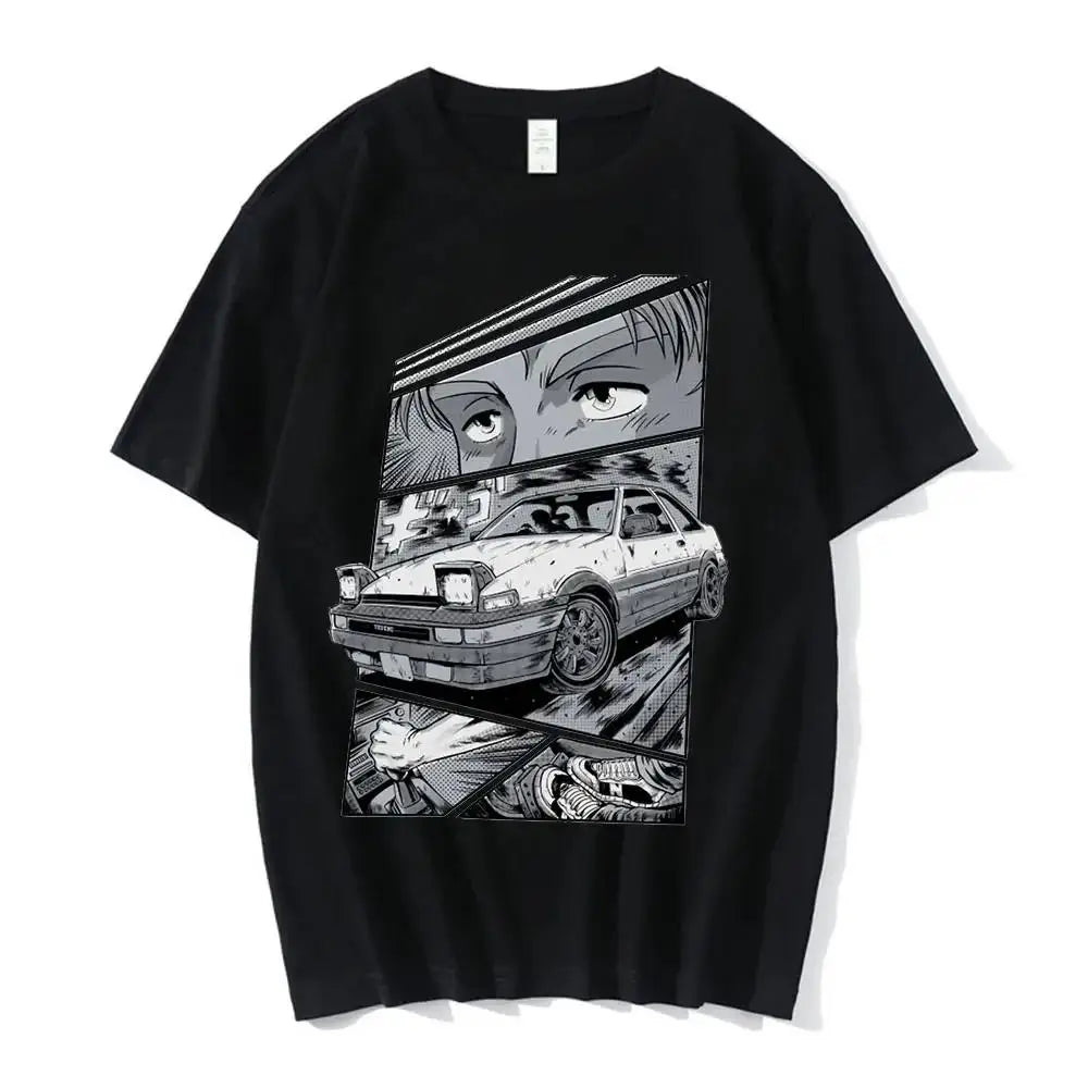 Initial D T Shirt Japanese Anime Graphic Funny Harajuku Manga T Shirt Fashion Casual Short Sleeve Plus Size T Shirt Women