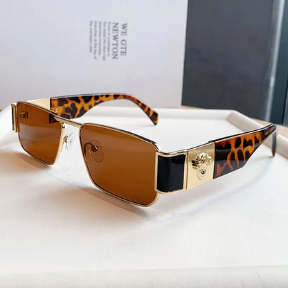 New Fashion Brand Luxury Designer Sunglasses Men Women 2026 Leopard Vintage Elegant Shades Glasses Trendy Travel Top Sunglasses