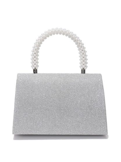 Bucket Design New Arrival Metal Pearl Glitter Women Evening Bags Sequins Lady Party Handbags Handle Mixed Color Wedding Banquet