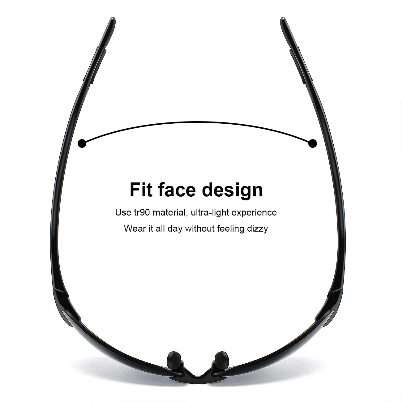 Sports Sunglasses for Men Women Tr90 Rimless Frame for Running Fishing Golf Surf Driving MJ8008