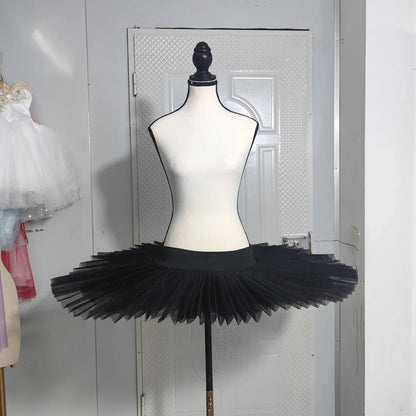 Professional Ballet Tutus Skirs For Adult Child Stiff Mesh Pancake Belly Dance Girls Practice Kids White Swan Lake