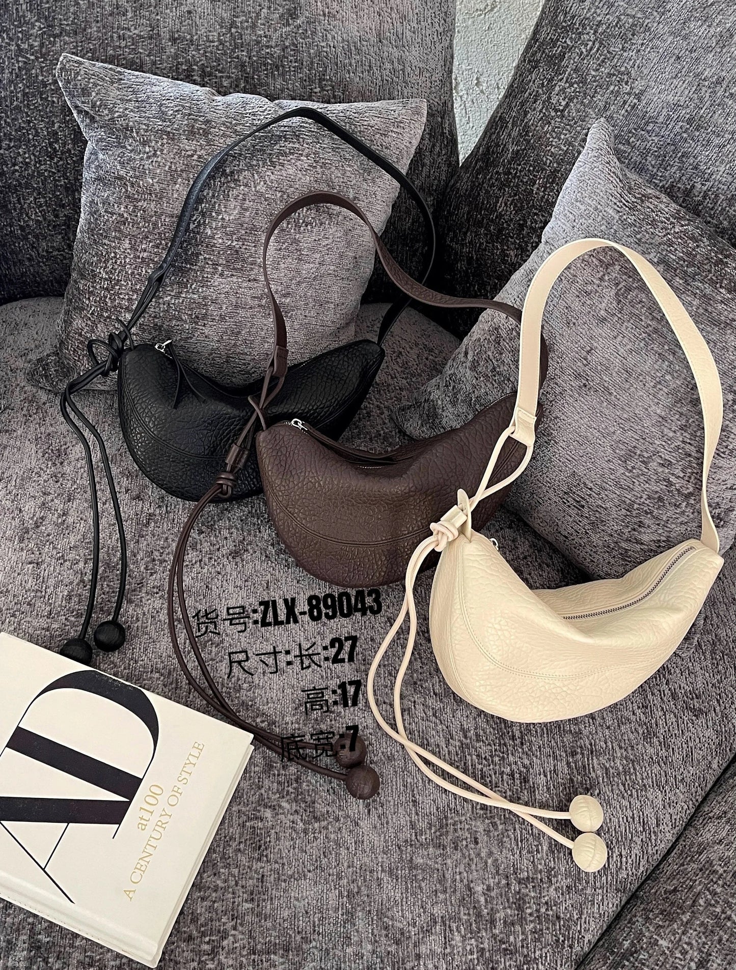 Genuine leather dumpling bag Shoulder Bag Handbag Women's Crossbody Bags Cowhide 2026 large capacity shell-shaped bag