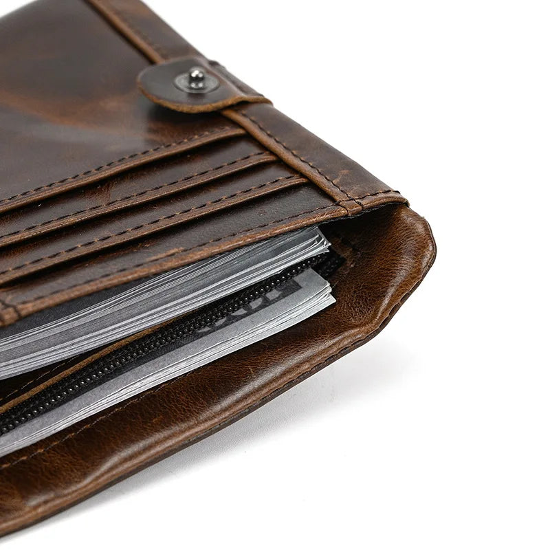 Portefeuille de luxe de marque de créateur pour homme, porte-cartes en cuir véritable souple, petit porte-monnaie pour pièces de monnaie et cartes de crédit, portefeuilles masculins à glisser dans les poches.