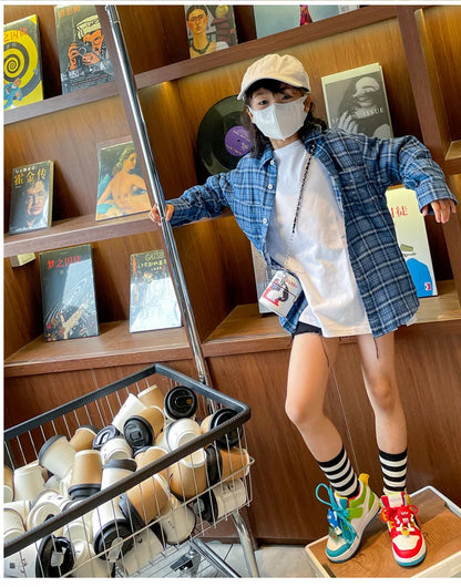 Boys Girls Sneaker Board Shoes Children Casual Shoes New Four Seasons Kids Single Sneaker Mandarin Ducks Basketball Sports Shoes