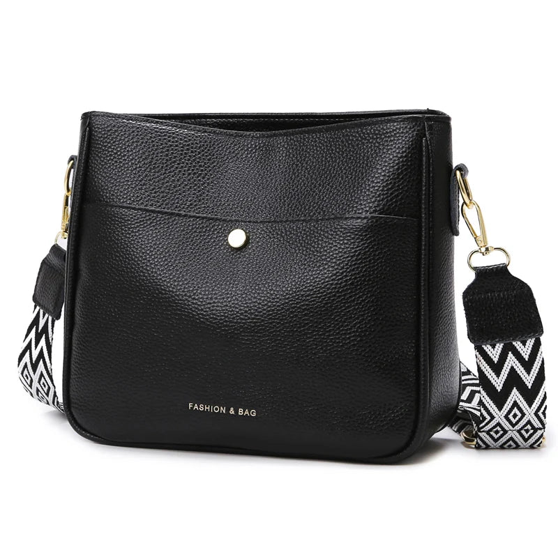 100% cowhide brand shoulder Bag Large capacity For luxury designer handbag women Handbags leather single shoulder straddle bag