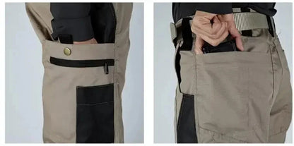 Wear Resistant Work Pant Man Multi-pocket Straight Cargo Trousers Outdoor Jogging Tactical Pants Spring Autumn Casual Trousers