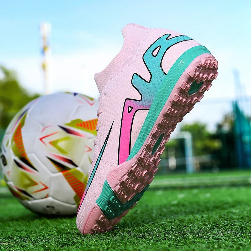 New Men Football Boots Grass Futsal Sneakers High-quality Match Cleats High-top Non-Slip Soccer Shoes Indoor Hot-selling Outdoor