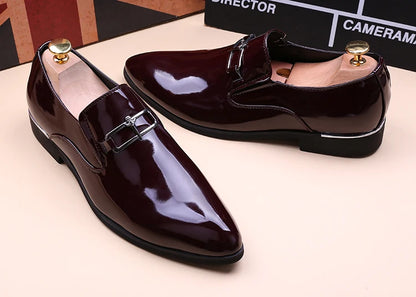 Men's Business Shoes Summer Light Soft Leather Shoes Loafers Slip on Comfortable Dress Shoes for Men Casual Boat Driving Shoe