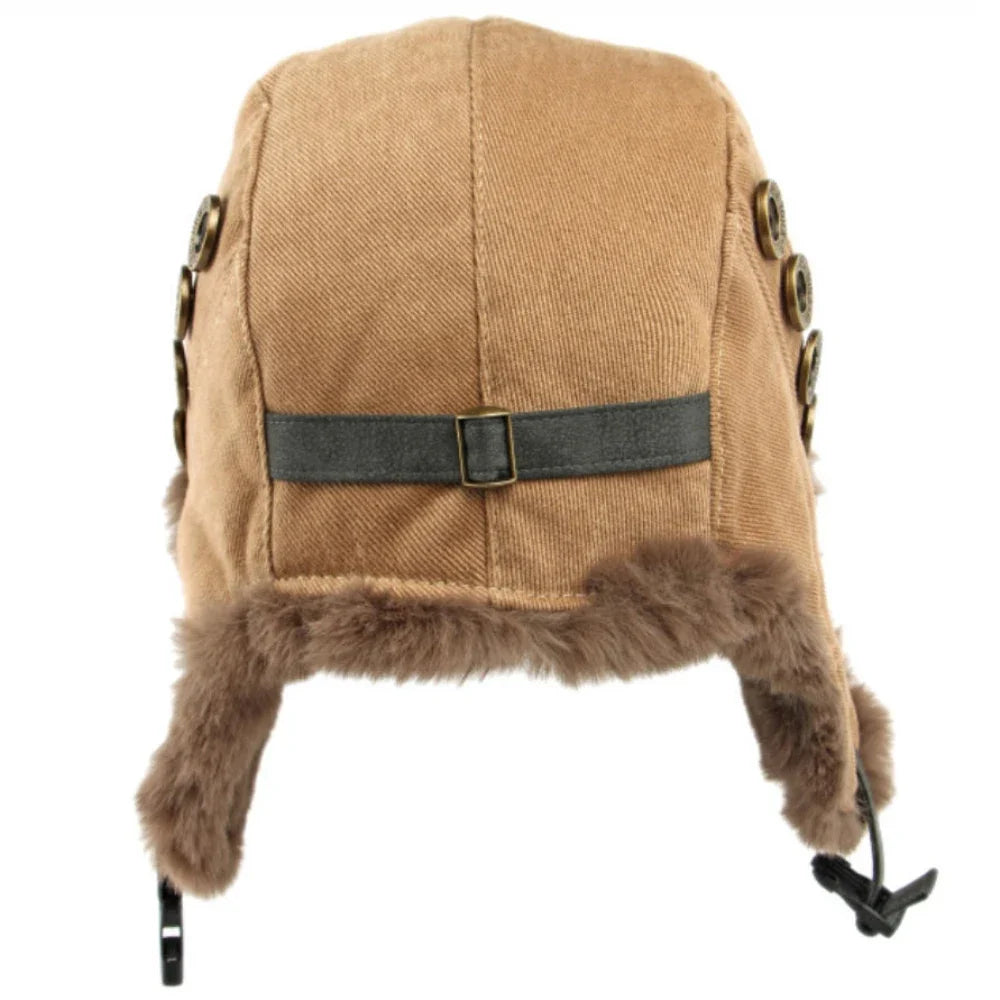 Russian Hat Thick Warm Winter Hat Men Women Windproof Ski Trapper Earflap Cap Faux Rabbit Fur Hat Male Female Bomber Hat