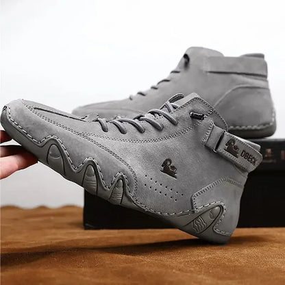 Fashion Men Shoes Brand Men's Boots Breathable Leather Men Ankle Boots Handmade Motorcycle Boots Outdoor Men's Sneakers