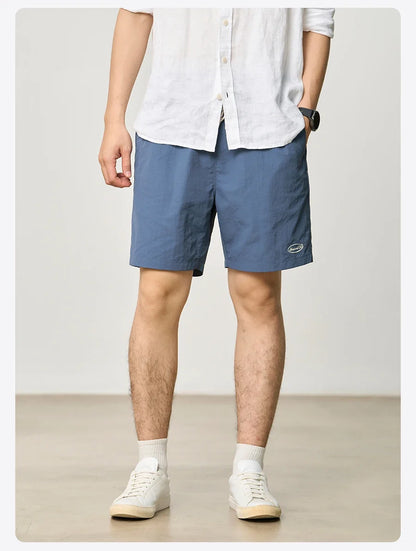 Quick Dry Nylon Shorts Loose Fit 130gsm Lightweight Summer Men's Essential Daily Wear Breathable Beach Shorts For Men