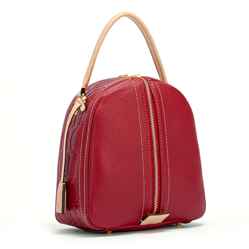 Women's Shoulder Bag New Wine Red Large Capacity Shell Bag Business Shoulder Strap