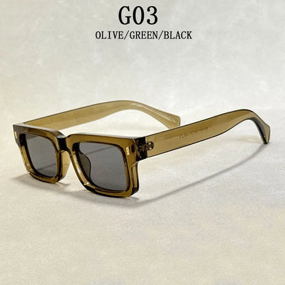 New Square Sunglasses For Men 2024 Small Frame Vintage Sunglasses Women Trendy Retro Fashion Glasses Gafas De Sol Hombre Lunette