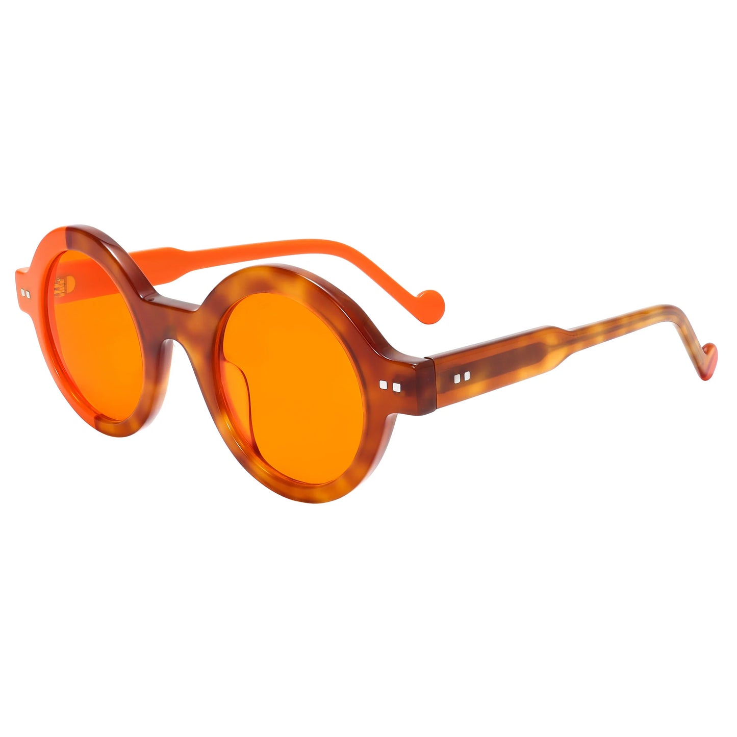 UV400 Protection Retro Glasses Asymmetric Square Acetate Frame for Men Women Polarized Lens Daily Trendy Lightweight
