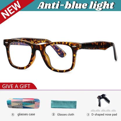 Personalized Fashion New Design Geometric Polygonal Reading Anti Blue Light Glasses Customizable Prescription PFD2102