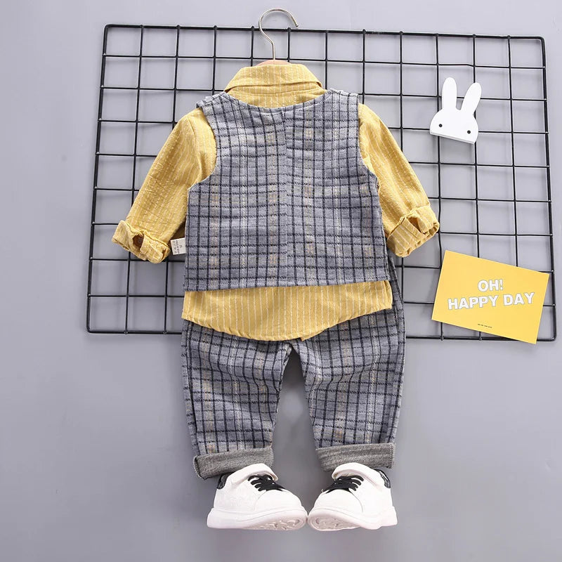 New Spring Autumn Baby Boys Clothes Children Girls Sport Jacket T-Shirt Pants 3Pcs/Sets Toddler Fashion Costume Kids Tracksuits