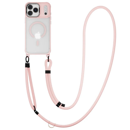 Metal Lens Stand Magnetic Case For iPhone 17 Air 16 Plus 15 14 13 Pro Max With Crossbody Lanyard Strops Heavy Duty Protection
