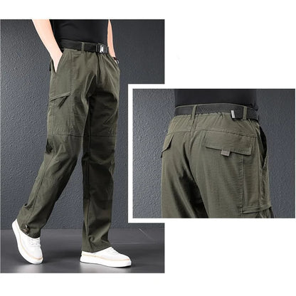 2026 New Hiking Pants Men Spring Summer Ice Silk Cooling Lightweight Outdoor Casual Pants for Men Quick Dry Fishing Travel Pants