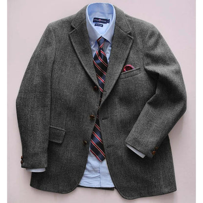 Men's Casual Blazer Herringbone Slim Fit Single Breasted Stylish Comfortable Jacket Men's Coat Double Breasted Blazer Men's Suit