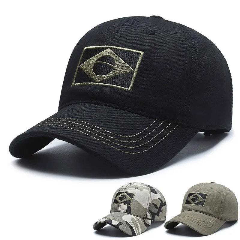 Camouflage Baseball Cap Adjustable Military Style Sun Hat Breathable Outdoor Casual Headwear for Daily Travel Fishing SportsWear