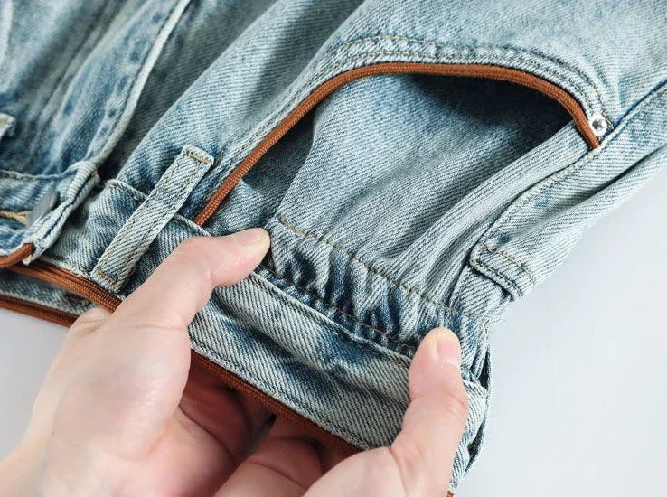 Wide Baggy Women's Denim Shorts Loose With Waist Pocket Female Short Jeans Pants Casual Harajuku Fashion Korean Style Kpop Hot