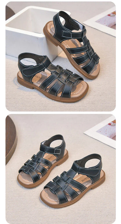 2026 Summer New Kids Sandals for Boys Girls Unisex Fashion Open Toes Candy Colors Children Beach Shoes Anti-skid Breathable Hot