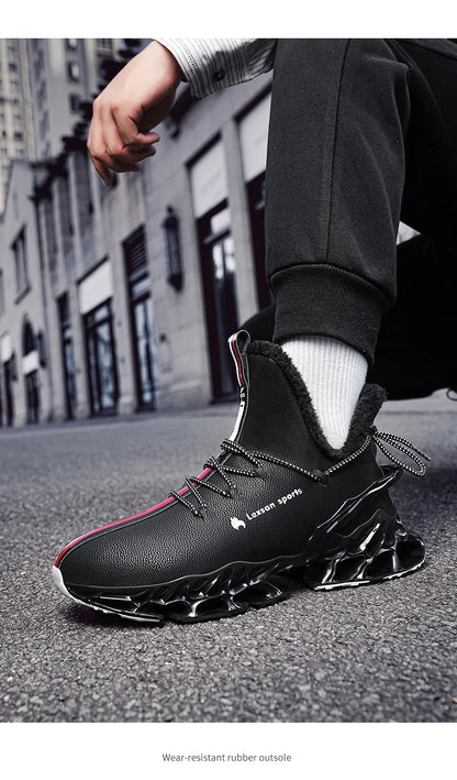 men boots 2024 New Winter Slippers Warm Men Shoes Waterproof Non-Slip Plush Sneakers Male tenis shoes Boots Men Sneakers Winter