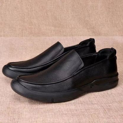 Leather Men Formal Shoes Luxury Brand 2026 Men's Loafers Dress Moccasins Breathable Slip on Black Driving Shoes Plus Size 37-48