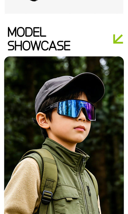 Girls Photochromic Cycling Glasses Hiking Eyewear Sunglasses Kids Sports UV400 Boys Baseball Outdoor Running Sunglasses