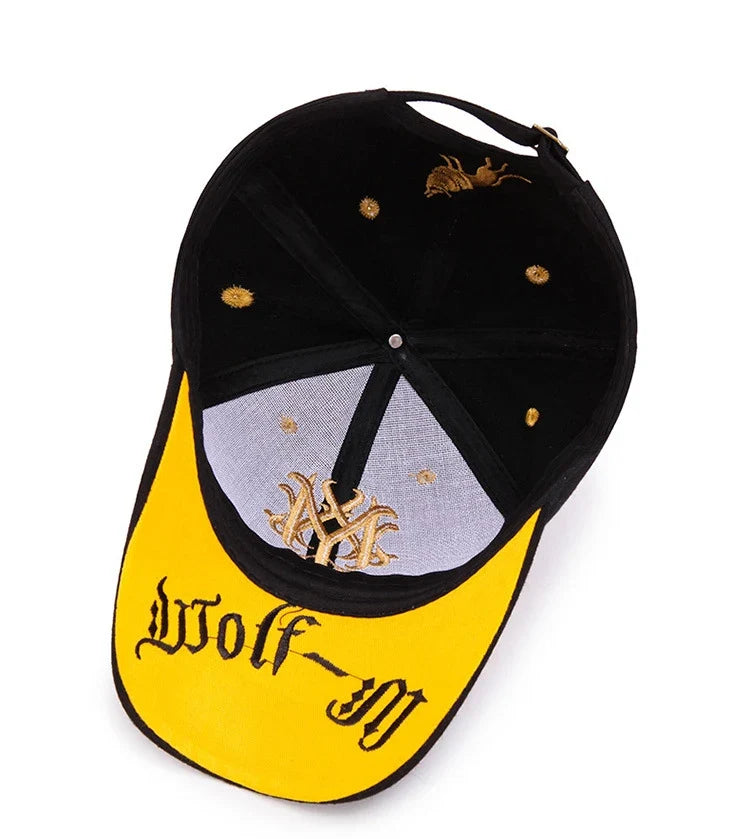 2026 New Totem Flame Baseball Cap Men's Women's European and American Net Red Cap Spring and Summer Sun Shading Embroidered Hat