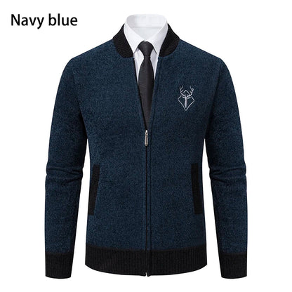 Vintage Men Knitted Sweaters Cadigan Men's Casual Fashion Button Up Cardigans Jackets Autumn Winter Jumper Coat
